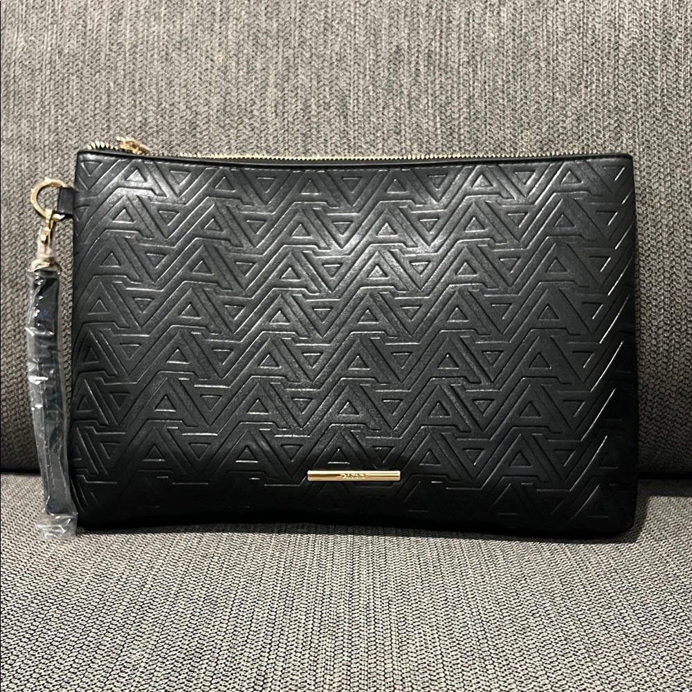 Aldo Black Geometric Clutch